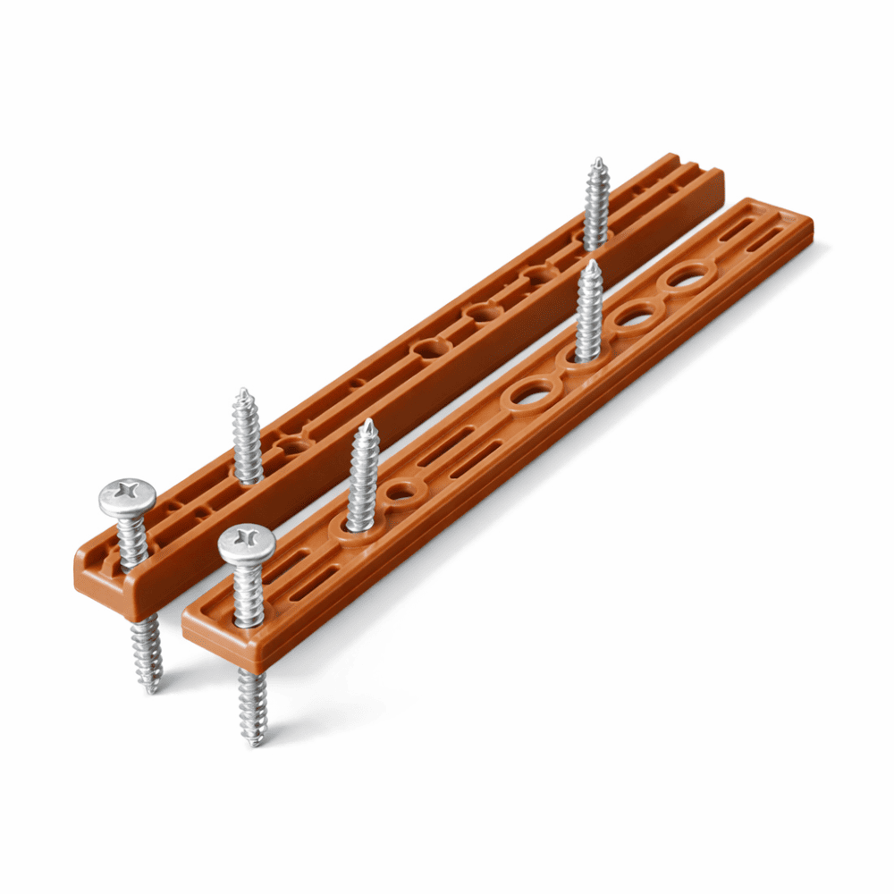 Скрытый крепеж для террасный и фасадной доски UNO 175M (коричневый)