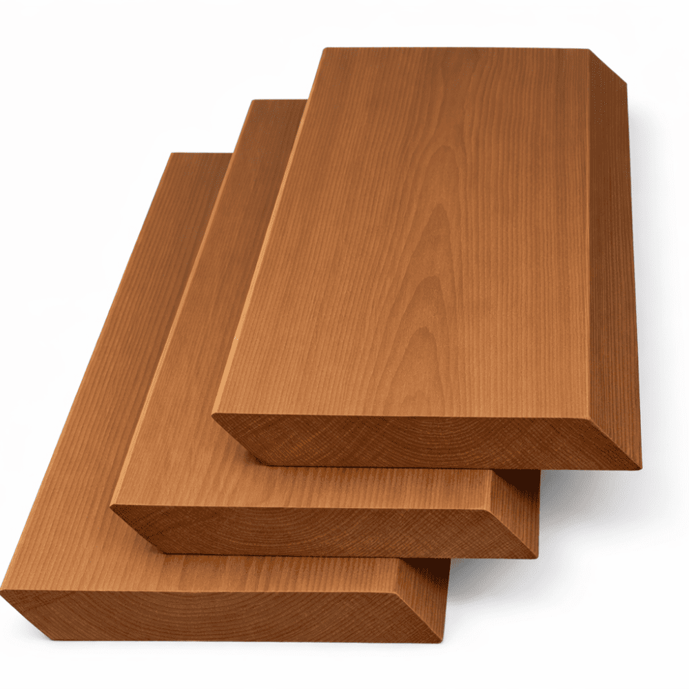 Скошенный планкен из термопихты, 16*120*800-4000 мм., сорт "Экстра"