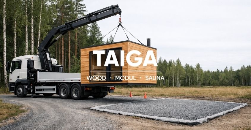 Доставка модульной сауны: подъезд, разгрузка, подготовка площадки