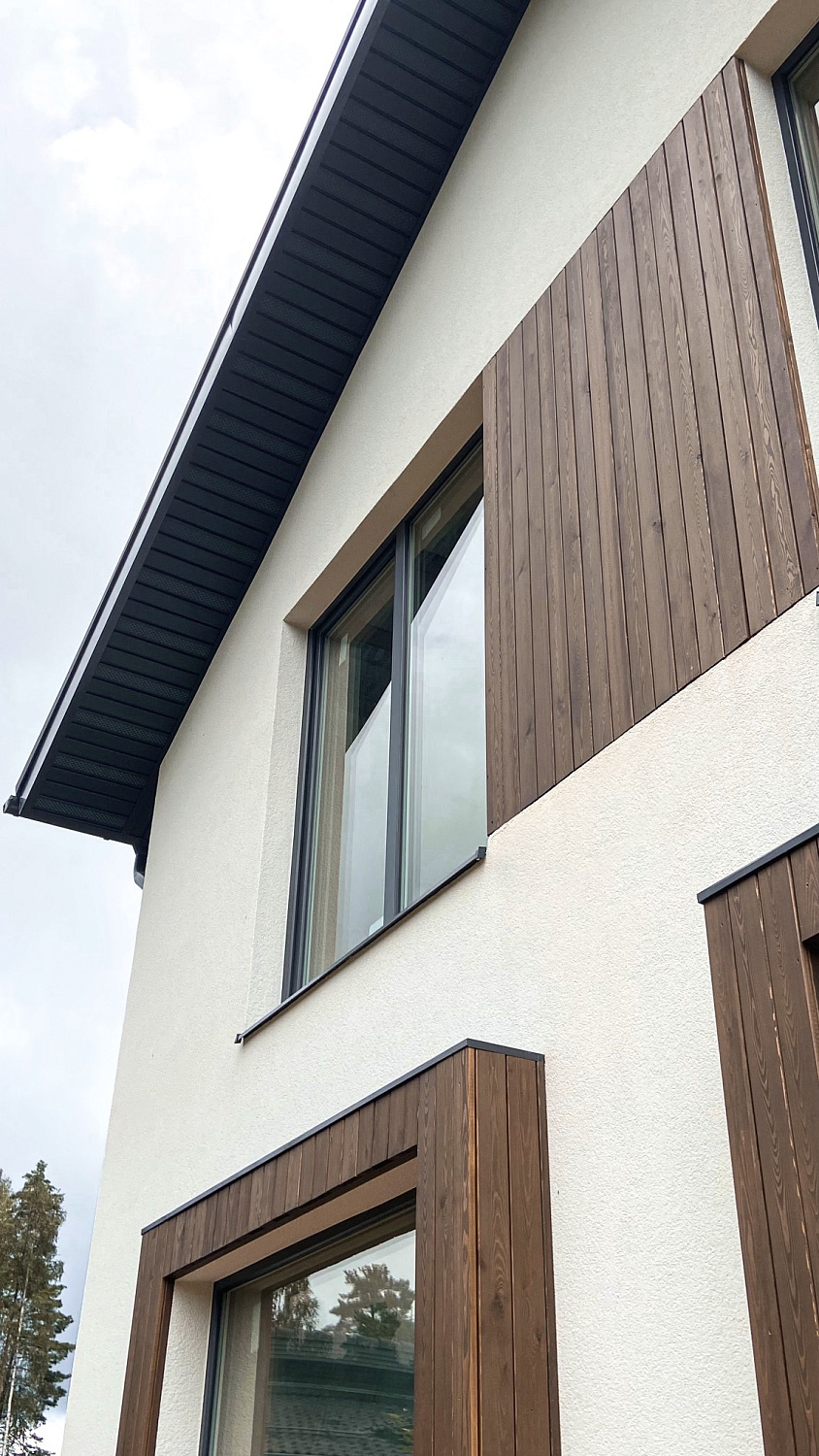 Планкен из лиственницы, 20*90 мм., сорт "А", цвет "Коньяк"